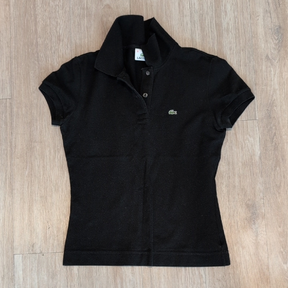 Lacoste Black Short Sleeve Polo